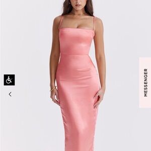 House of CB Costanza Strapless Pink Dress